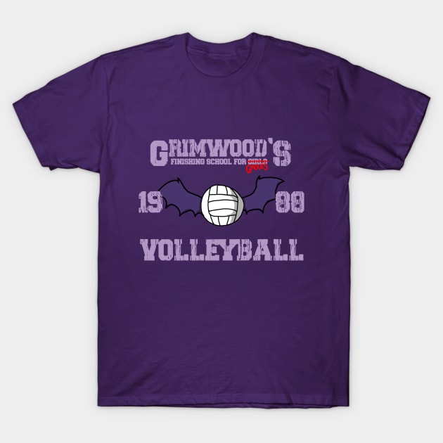 Grimwood's Volleyball- Sibella Dracula T-Shirt by ClaytoniumStudios94